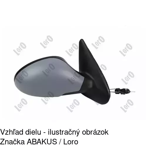 Vonkajšie zrkadlo 67225211M /POLCAR/ - obr. 3