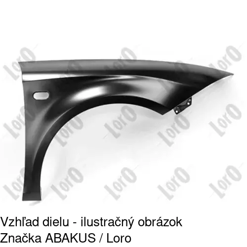 Predný blatník 672602-J /POLCAR/ - obr. 2