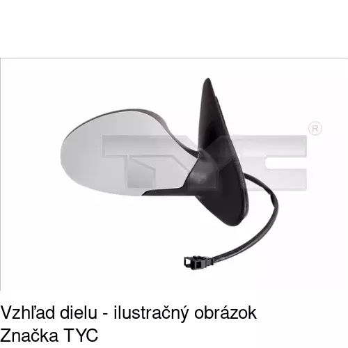 Rám vonkajšieho zrkadla 673055PE /POLCAR/ - obr. 3