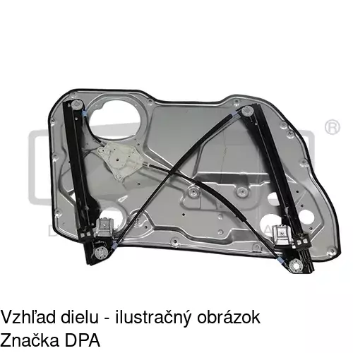Mechanizmus sťahovania okna elektrický bez motora 6730PSG2E /POLCAR/ - obr. 4