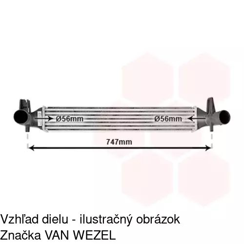 Chladiče vzduchu (Intercoolery) 6732J8-2 /POLCAR/ - obr. 2