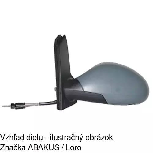 Vonkajšie zrkadlo 6755515M /POLCAR/ - obr. 4