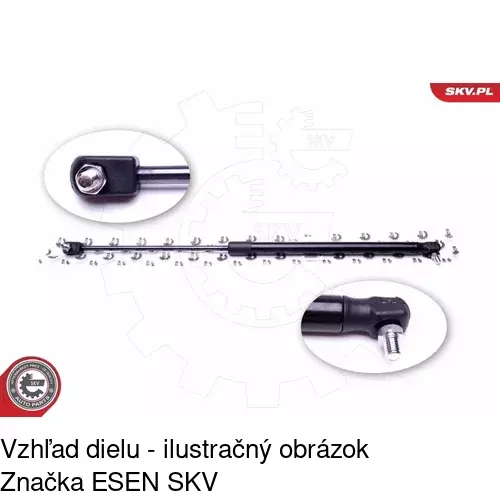 Plynová pružina 6910AB /POLCAR/ - obr. 2