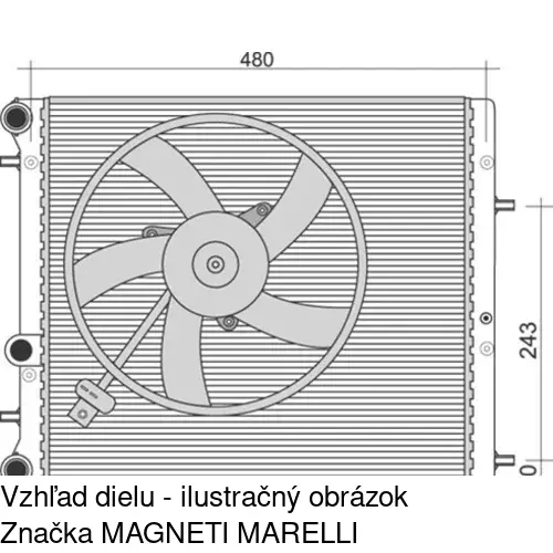 Chladiče vody 691308A4 /POLCAR/ - obr. 1