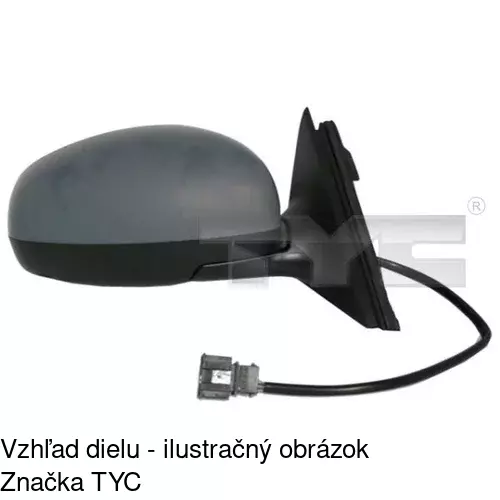 Rám vonkajšieho zrkadla 691554PM /POLCAR/ - obr. 5