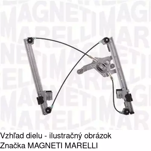 Mechanizmus sťahovania okna elektrický bez motora 6921PSG2A /POLCAR/ - obr. 2