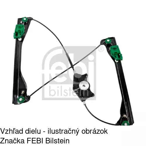 Mechanizmus sťahovania okna elektrický bez motora 6926PSG2 /POLCAR/ - obr. 1
