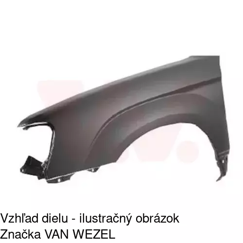 Predný blatník POLCAR 724101