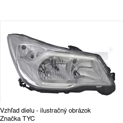 Hlavný reflektor POLCAR 72X110-E