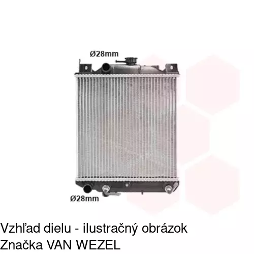 Chladiče vody POLCAR 7402085K
