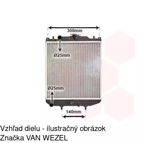 Chladiče vody 741108A1 /POLCAR/ - obr. 1