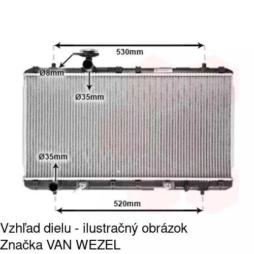 Chladiče vody 7414082K /POLCAR/ - obr. 1