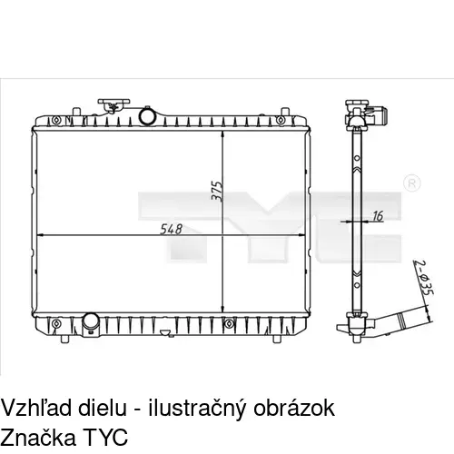 Chladiče vody POLCAR 7423081K
