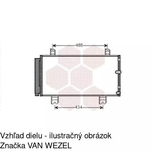 Chladiče klimatizácie 8011K81K /POLCAR/ - obr. 2