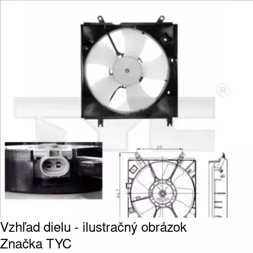 Ventilátory chladičov 810523W1 /POLCAR/ - obr. 1