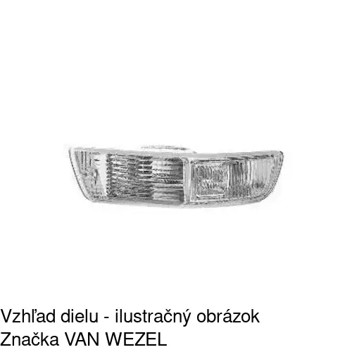 Predná smerovka s obrysom POLCAR 8144203E