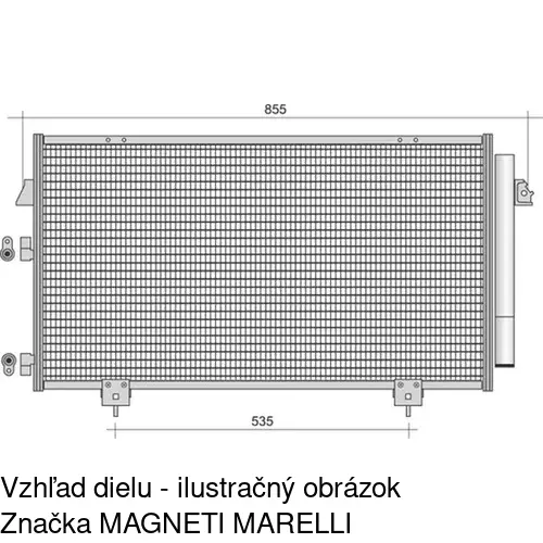 Chladiče klimatizácie 8146K8C2 /POLCAR/ - obr. 1