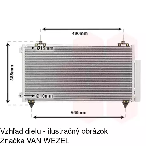 Chladiče klimatizácie 8157K8C1 /POLCAR/ - obr. 2