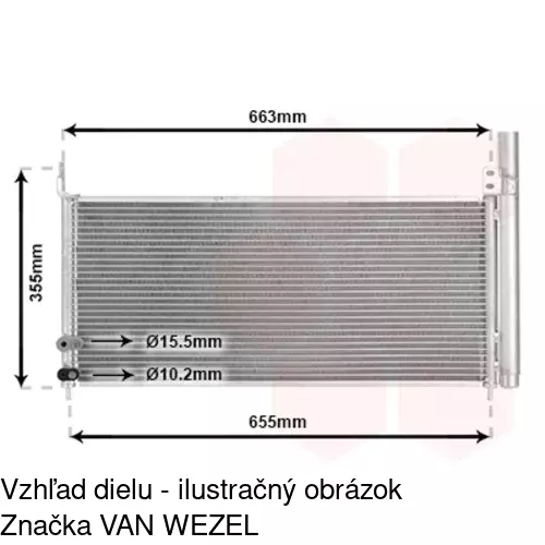 Chladiče klimatizácie POLCAR 8162K82K