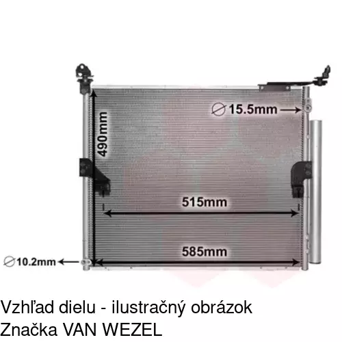 Chladiče klimatizácie 8181K8C2 /POLCAR/