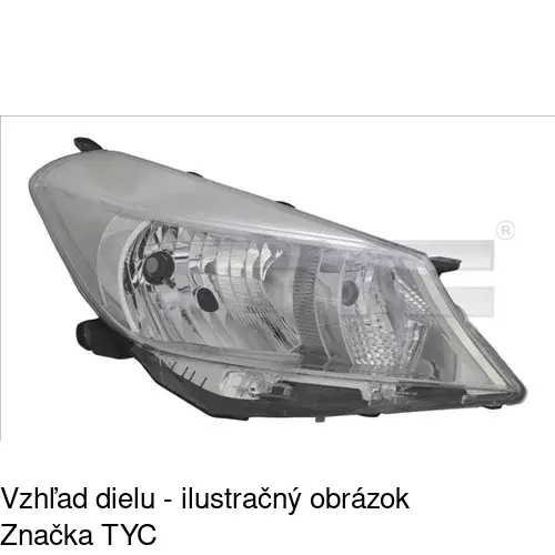 Hlavný reflektor 81B1092E /POLCAR/ - obr. 1