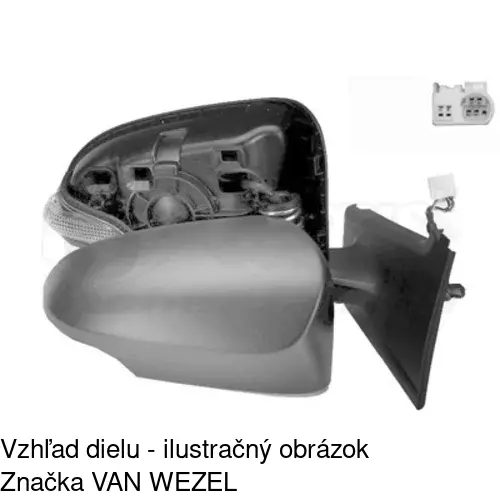 Vonkajšie zrkadlo 81B1525M /POLCAR/ - obr. 3