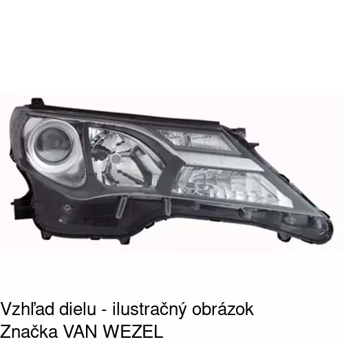 Hlavný reflektor 81X210-E /POLCAR/ - obr. 2