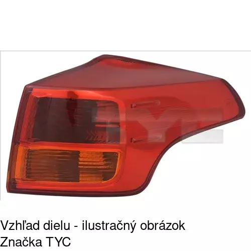 Zadné svetlo POLCAR 81X2880E