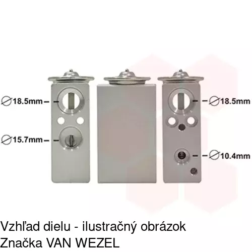 Expanzný ventil 8UW351239411 /POLCAR/ - obr. 4