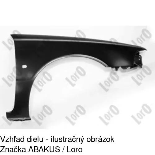 Predný blatník 904002 /POLCAR/ - obr. 1