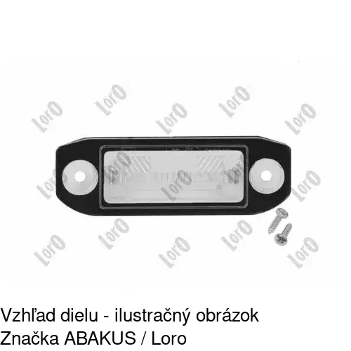 Svetlo na osvetlenie evidenčného čísla 9042958E /POLCAR/ - obr. 5