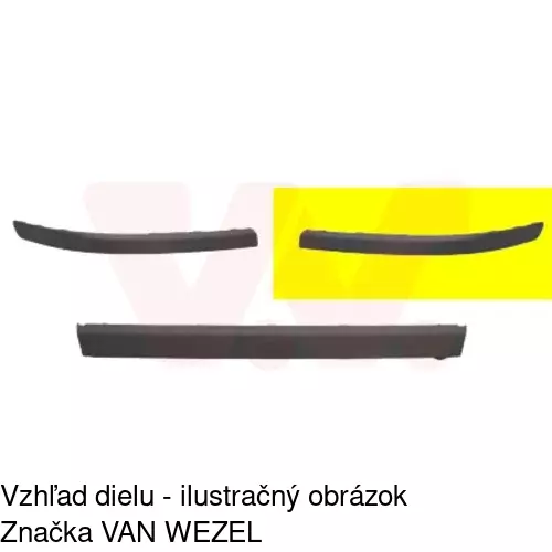 Lišta nárazníka 907107-5 /POLCAR/ - obr. 1