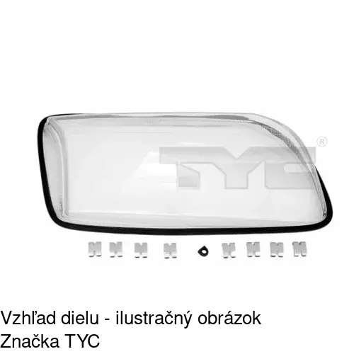 Sklo reflektora POLCAR 9080111E