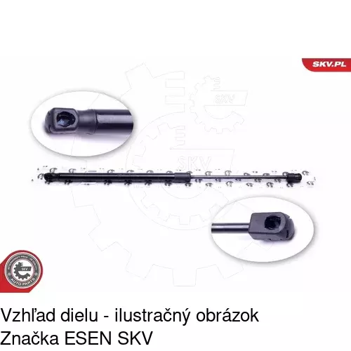 Plynová pružina 9090AS /POLCAR/ - obr. 5