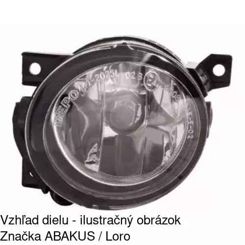 Hmlové svetlo - predné POLCAR 9513307E