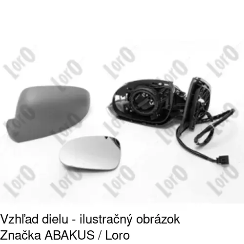 Rám vonkajšieho zrkadla 951354PE /POLCAR/ - obr. 2