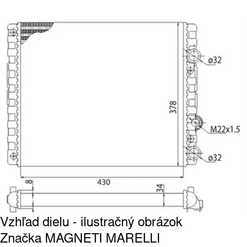 Chladiče vody 952408-1 /POLCAR/ - obr. 2