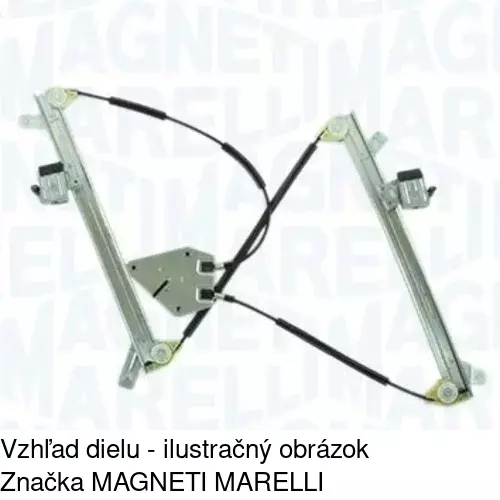 Mechanizmus sťahovania okna elektrický bez motora 9533PSG1 /POLCAR/ - obr. 1