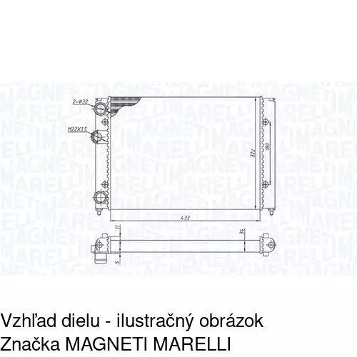 Chladiče vody 953808-1 /POLCAR/ - obr. 1