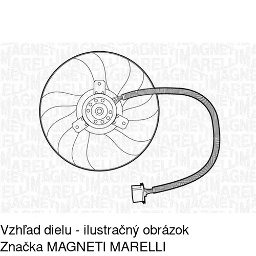 Ventilátor bez krytu / podpery 954123U3 /POLCAR/ - obr. 2