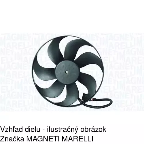 Ventilátor bez krytu / podpery 954123U4 /POLCAR/ - obr. 3