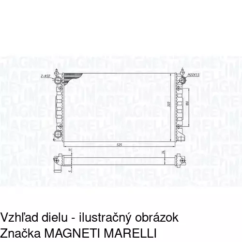 Chladiče vody 954608A4 /POLCAR/ - obr. 3