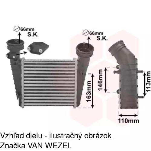 Chladiče vzduchu (Intercoolery) 9548J85X /POLCAR/ - obr. 4