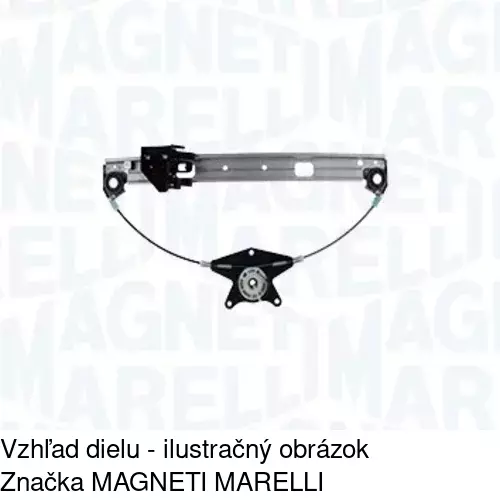 Mechanizmus sťahovania okna elektrický bez motora 9548PSG3 /POLCAR/ - obr. 3