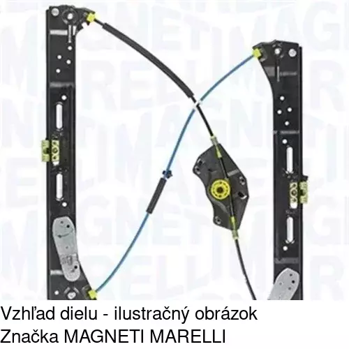 Mechanizmus sťahovania okna elektrický bez motora 9552PSG1E /POLCAR/ - obr. 1