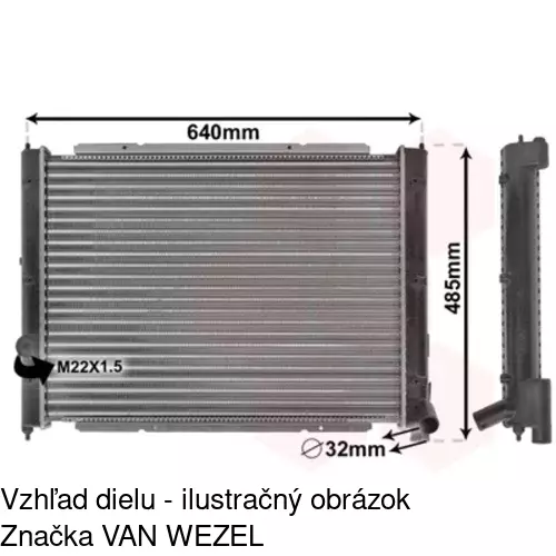 Chladiče vody 956508A1 /POLCAR/ - obr. 2