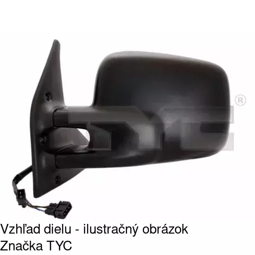 Vonkajšie zrkadlo 956651-E /POLCAR/ - obr. 2