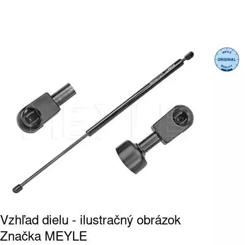 Plynová pružina 9566AB3 /POLCAR/ - obr. 3