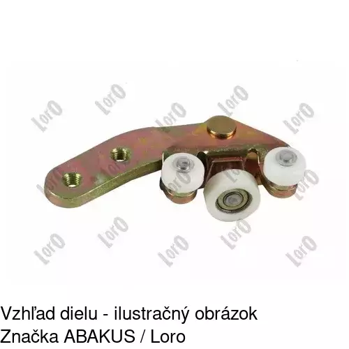 Vozík - kolieska pant posuvných dverí 9567Z-76 /POLCAR/ - obr. 3