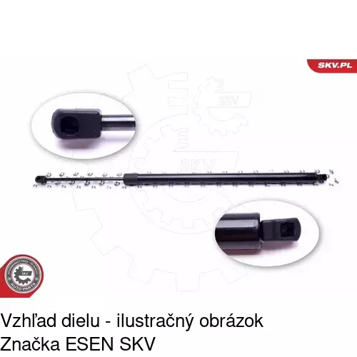 Plynová pružina 9568AB /POLCAR/ - obr. 3